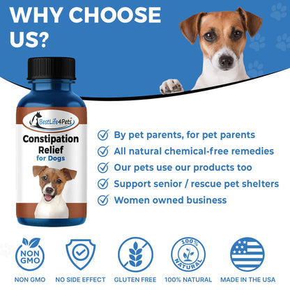 Natural Dog Laxative & Constipation Treatment by BestLife4Pets