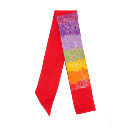 Rainbow and Red Contemporary Clergy Stole by Upavim Crafts