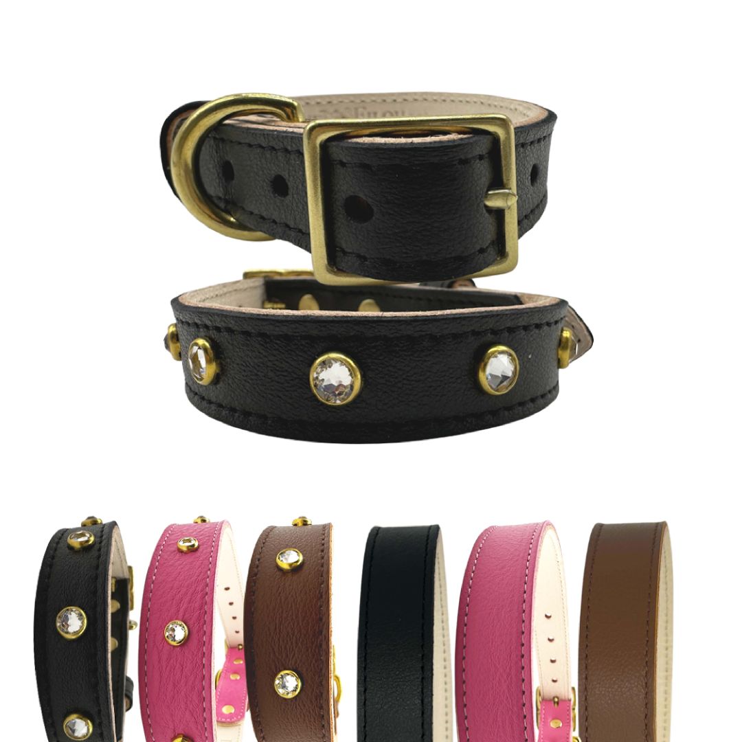 Plain Leather Dog Collar