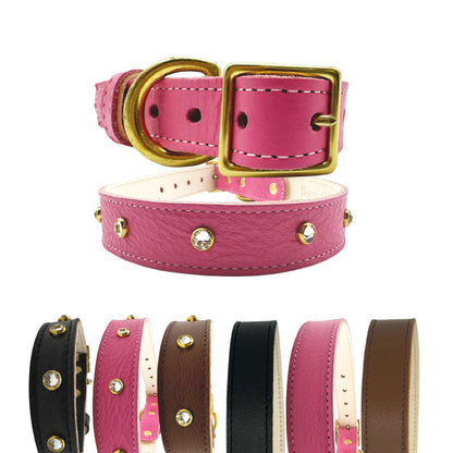 Plain Leather Dog Collar