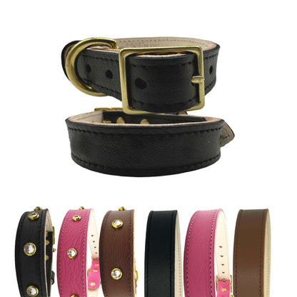 Plain Leather Dog Collar