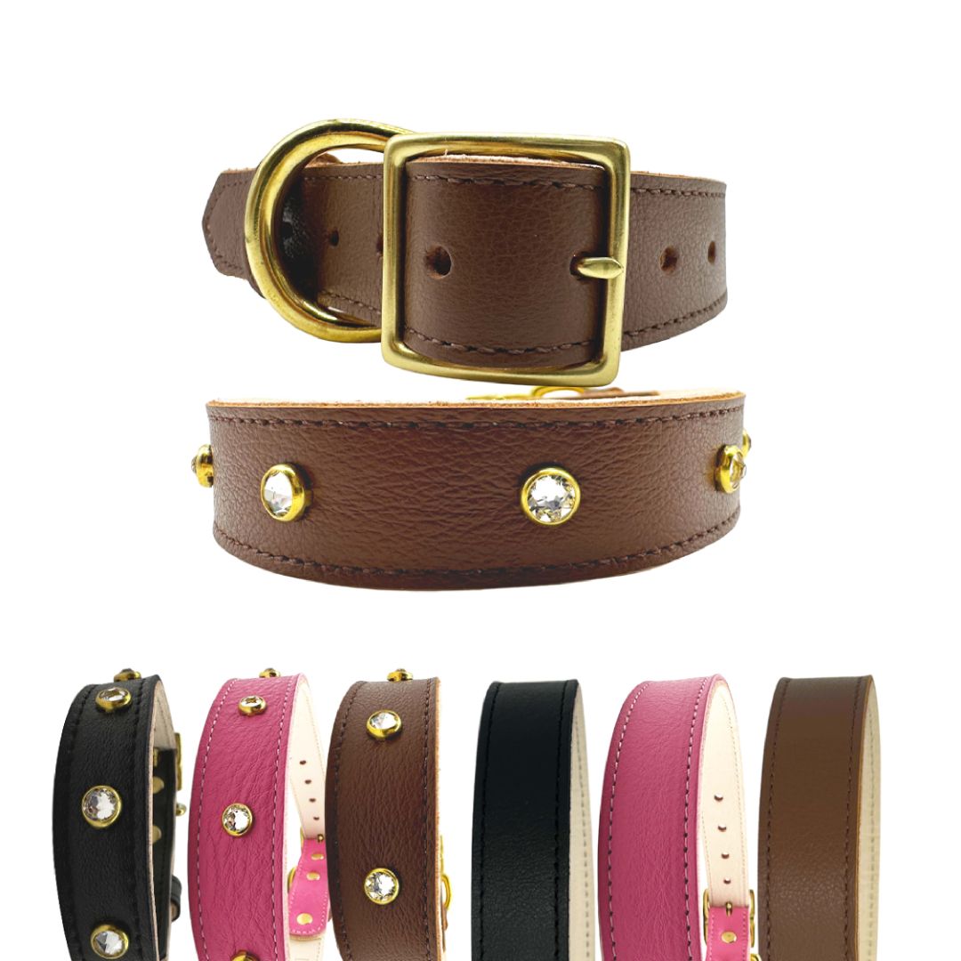 Plain Leather Dog Collar