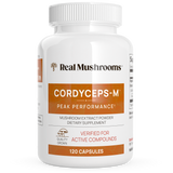 Organic Cordyceps Extract Capsules by Real Mushrooms