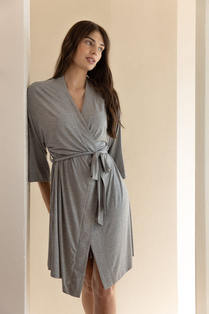 Women's Stretch-Knit Bamboo Kimono Robe