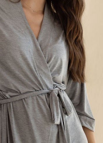 Women's Stretch-Knit Bamboo Kimono Robe