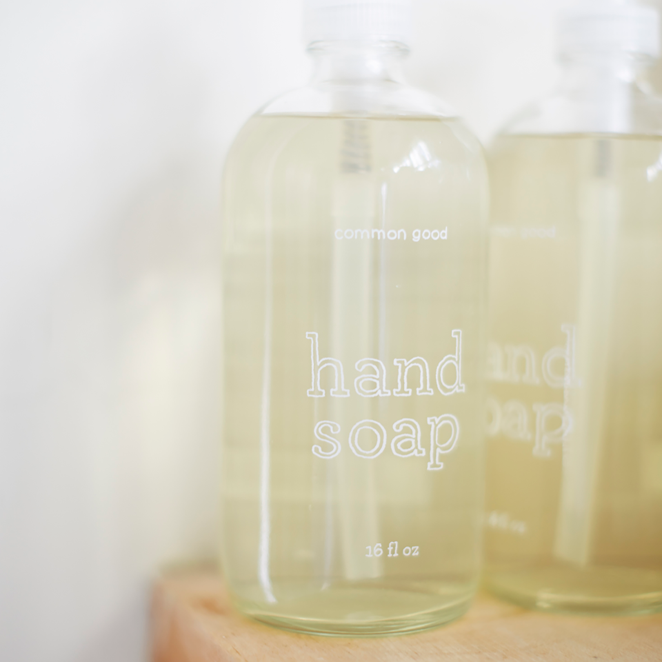 Hand Soap Empty Glass Bottle, 16oz