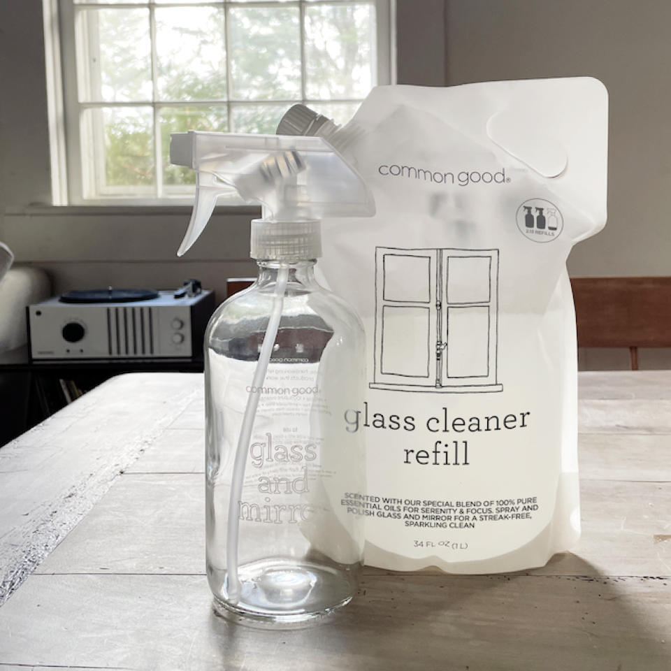 Glass Cleaner Refill Pouch, 34 Fl Oz