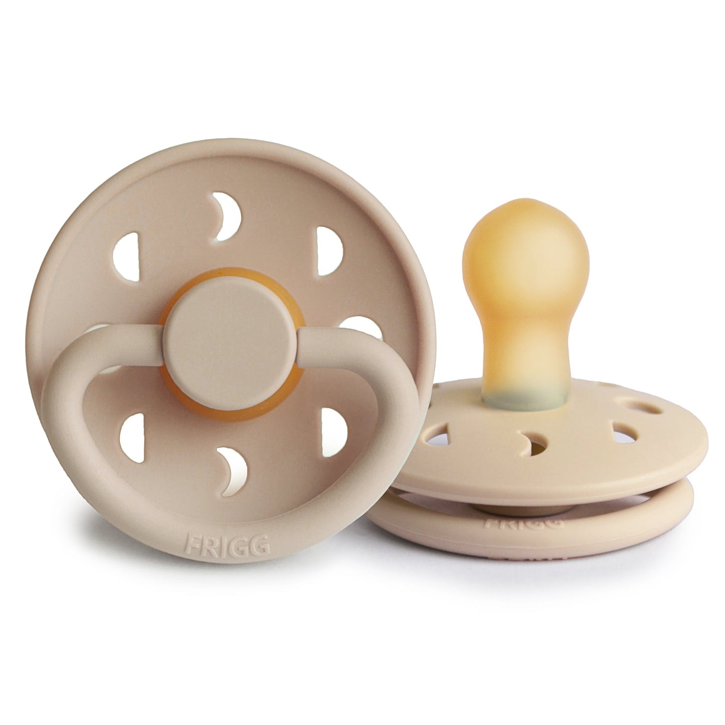 FRIGG Moon Natural Rubber Pacifier 2-Pack | Limited Edition