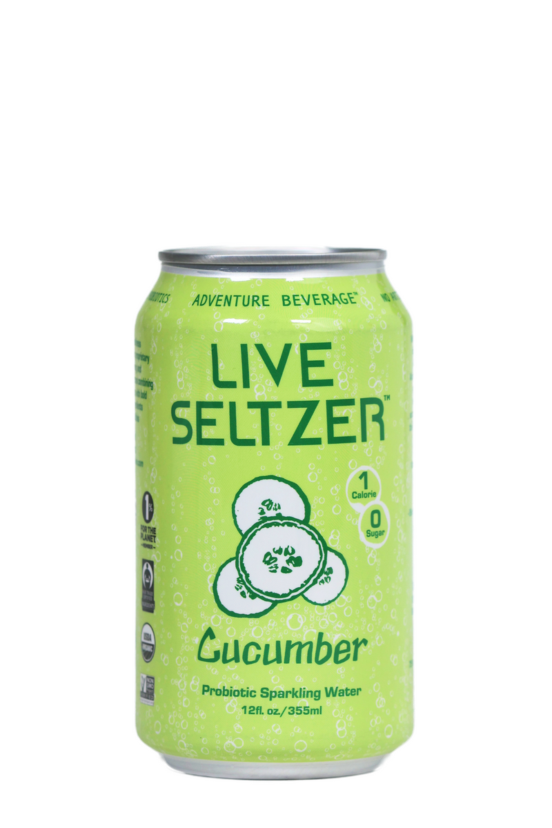 Cucumber Live Seltzer (case of 12) by KombuchaTown