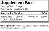 Vitamin D3 Softgels 10,000 IU
