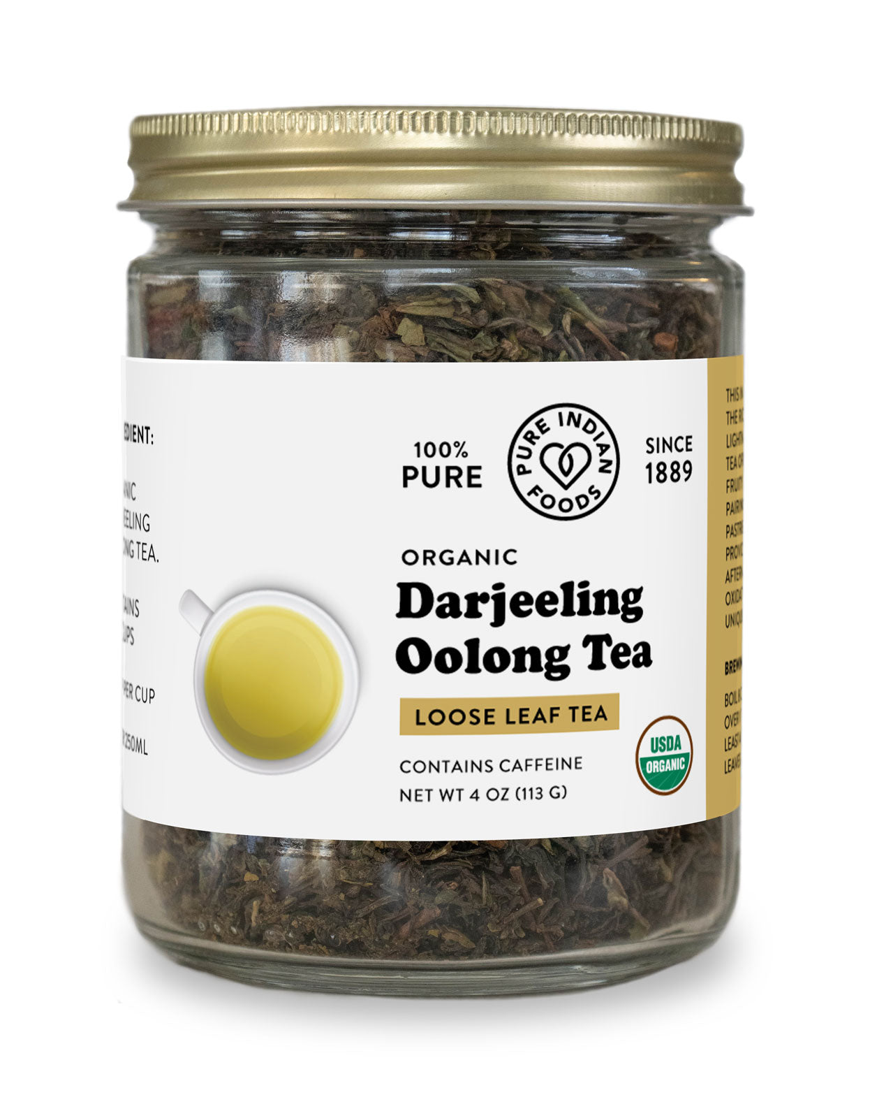 Darjeeling Tea, Certified Organic - 4 oz