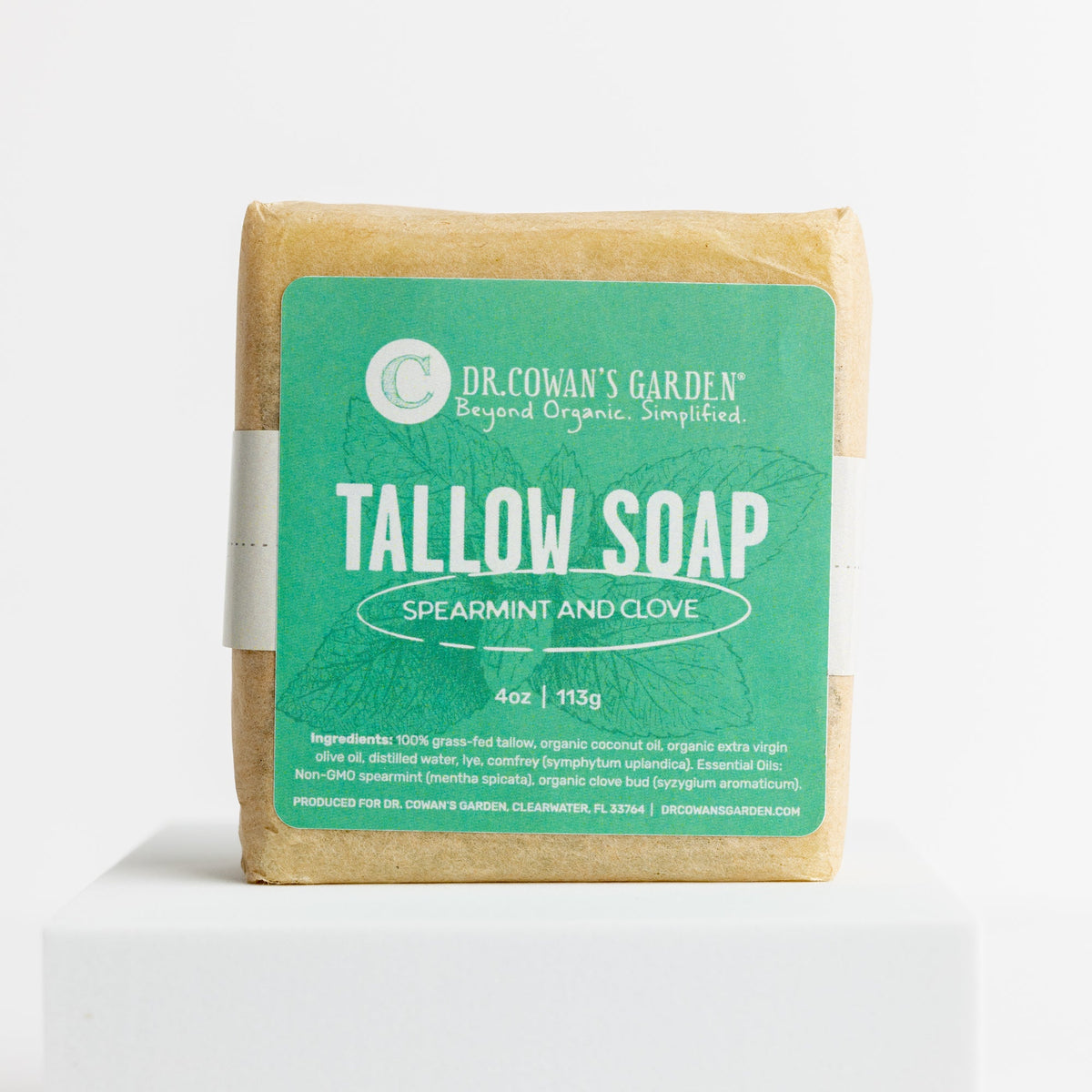 Spearmint and Clove Tallow Soap by Dr. Cowan's Garden