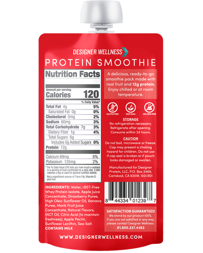 Protein Smoothie - Strawberry Banana 12 pack