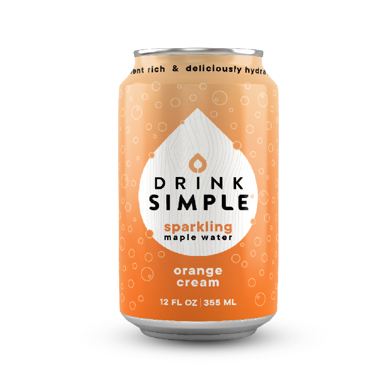 Mixed 12 Pack Sparkling Maple Waters- 4 Flavors: Tart Cherry Vanilla, Raspberry Lemon, Blackberry Lemon, and Orange Cream by Drink Simple