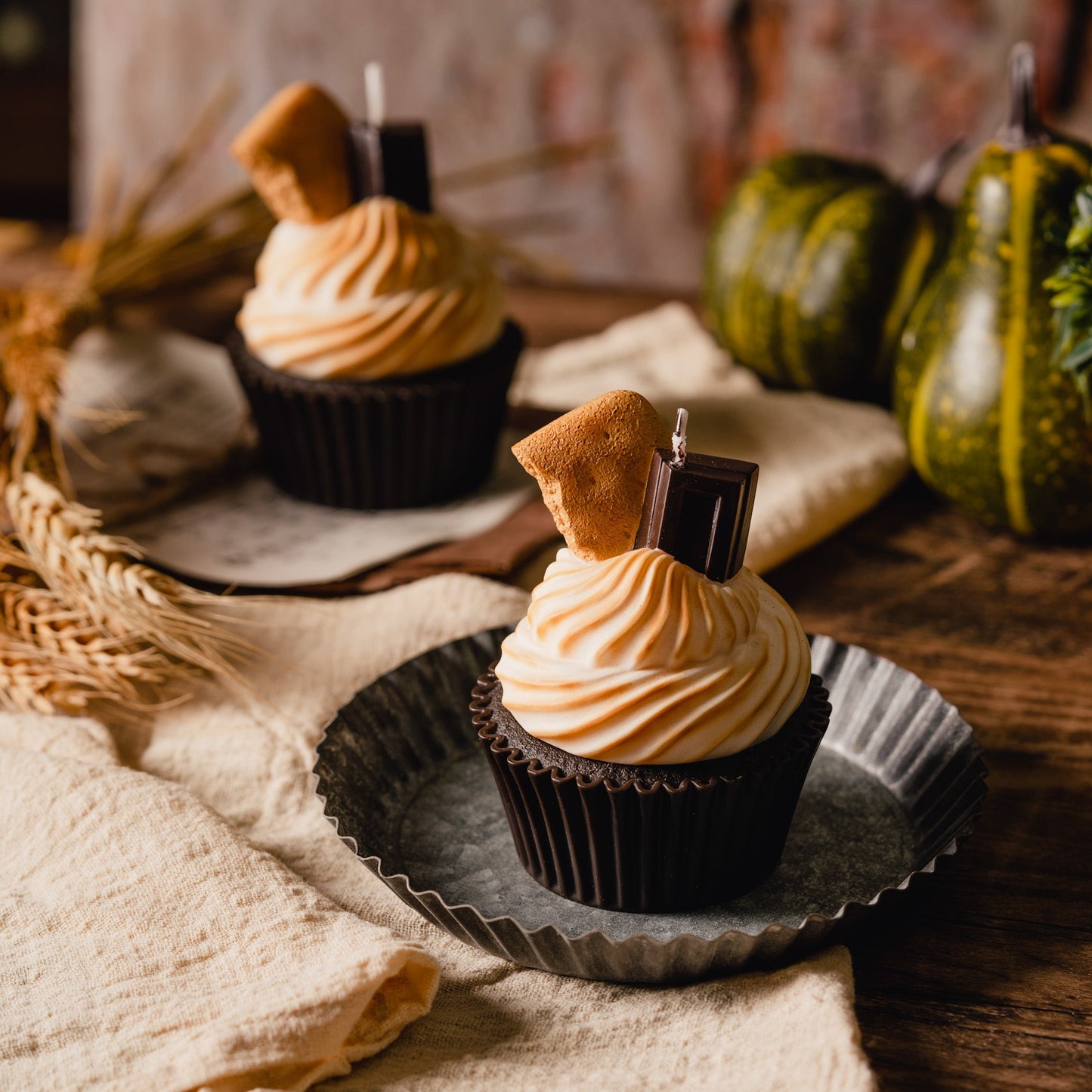 S’more Cupcake Candle