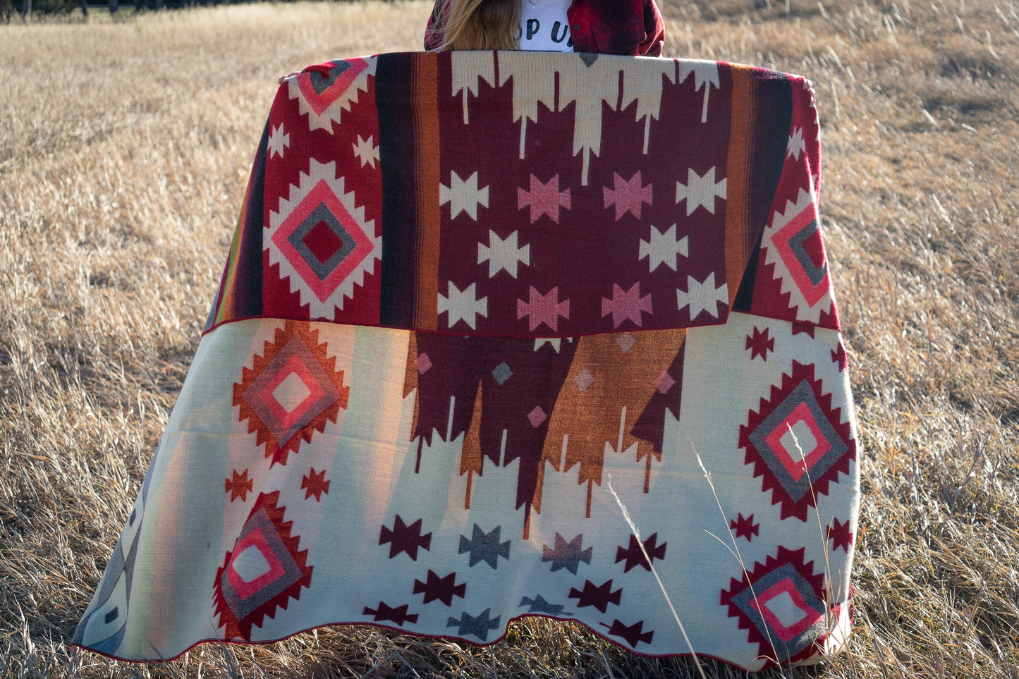 Andean Alpaca Wool Blanket - Rojo by Alpaca Threadz
