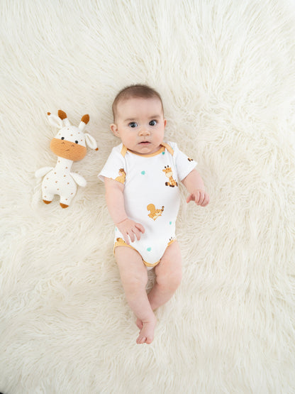 Organic Cotton Joy Bodysuit - The Animal Kingdom by Little Moy