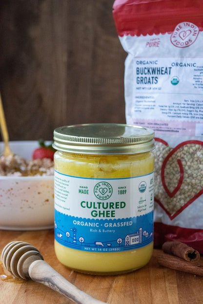 Cultured Ghee, Grassfed & Certified Organic - 14 oz