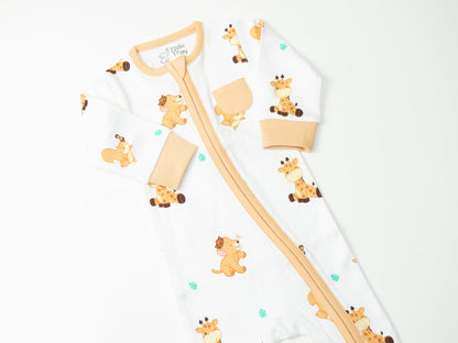 Organic Cotton Romper -  The Animal Kingdom by Little Moy