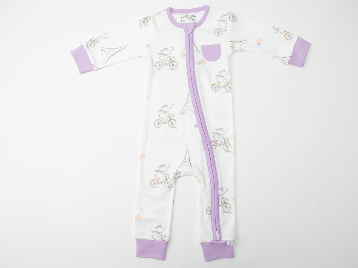 Organic Cotton Romper -  Moy In Paris by Little Moy