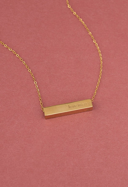 Walk Humbly Bar Necklace by Starfish Project