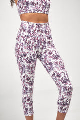 Seaav Vanora Capri Legging with Pockets in Mulberry