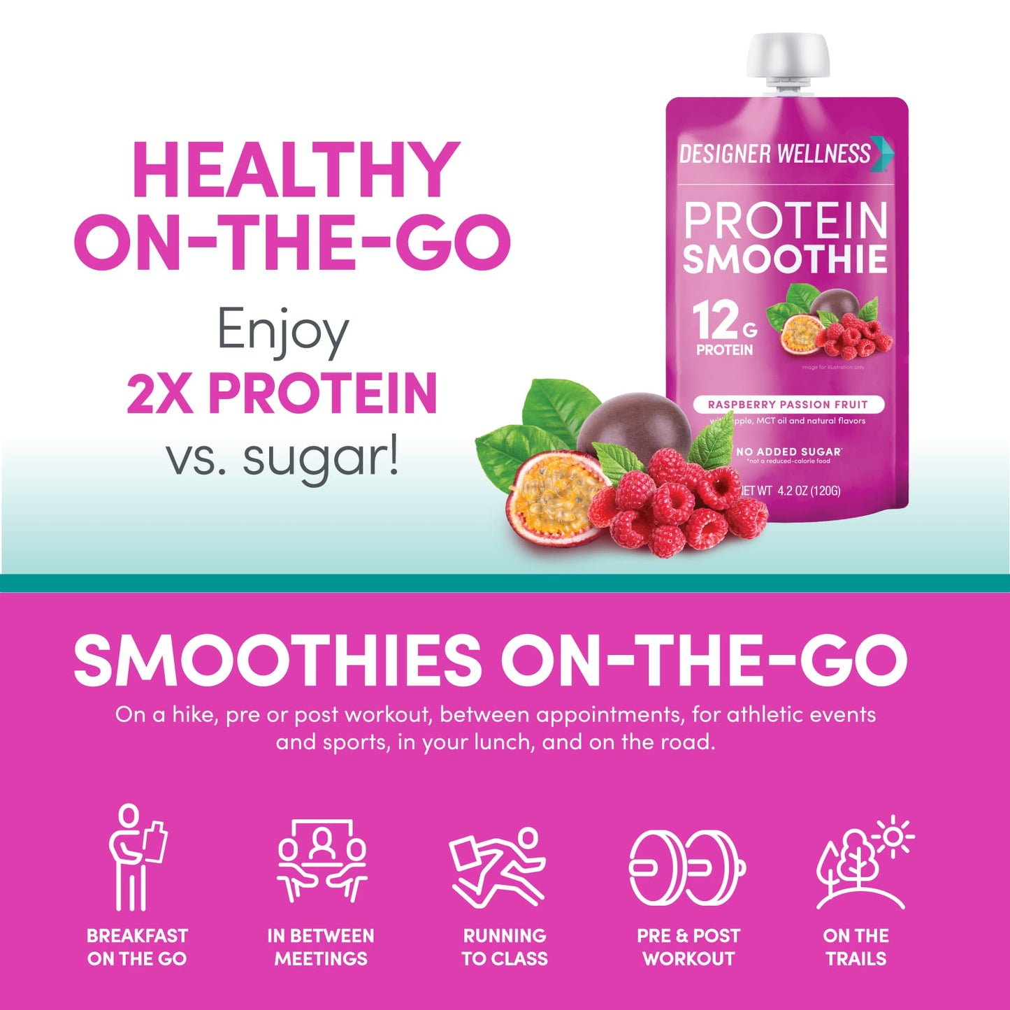 Protein Smoothie - Raspberry Passionfruit 12 pack