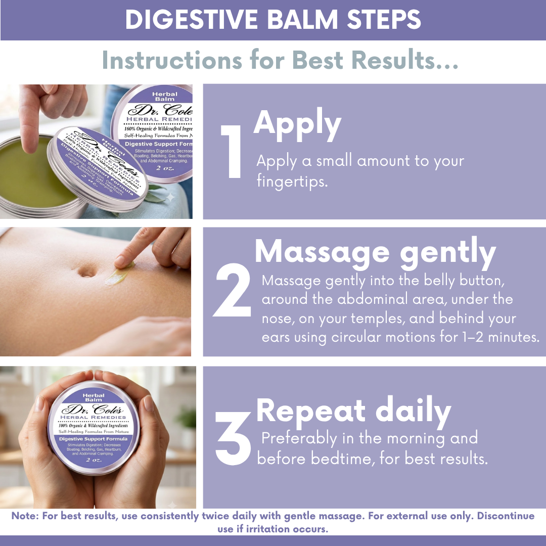 06 - Dr. Cole's Organic Digestive Support Herbal Balm