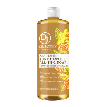 Orange & Ginger All in 1 Castile Soap by Dr. Jacobs Naturals