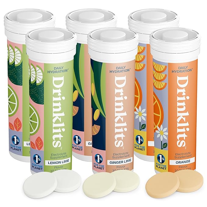 Drinklits Daily Hydration Variety Pack (6) Tube Bundle by Drinklits