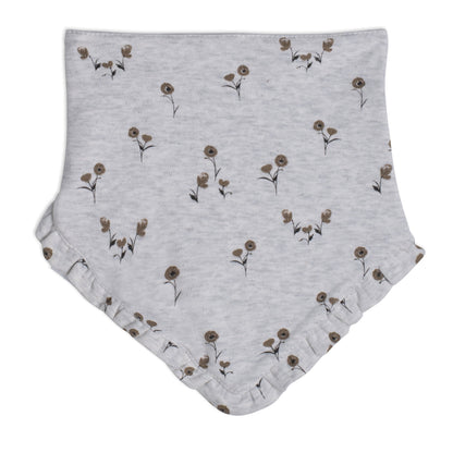 Organic Cotton Hat And Bib Set Printed Small Flowers by Deux par Deux