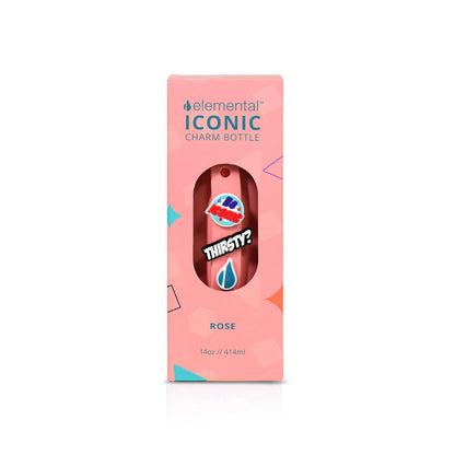 Iconic  Charm Bottle 14oz  - Rose Pink