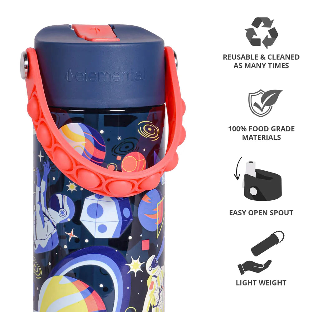 Elemental Splash 18oz Pop Bottle 2 Pack - Construction and Sports Ball