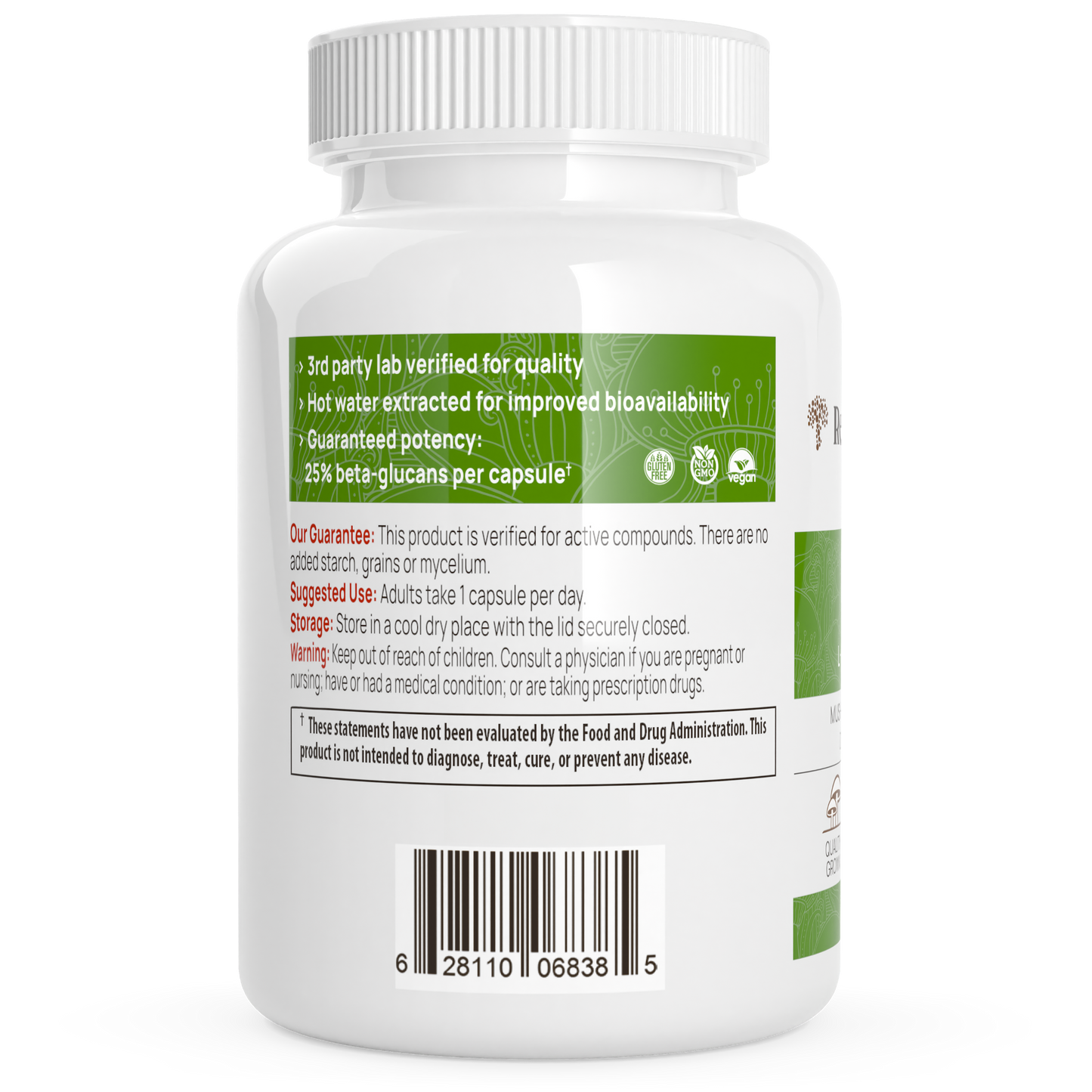 Ergo+ Ergothioneine Supplement by Real Mushrooms