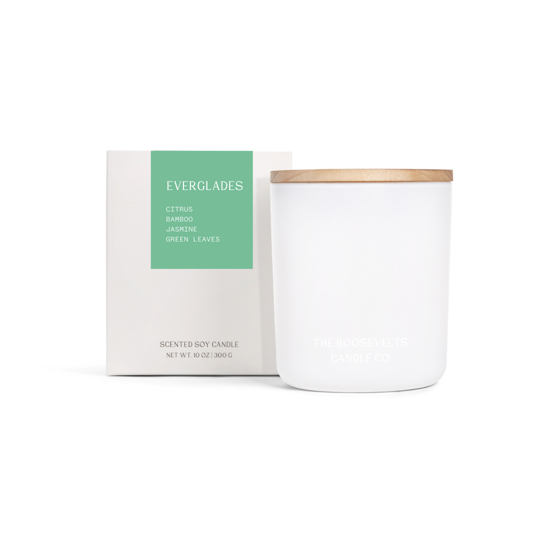 Everglades Candle - Citrus, Bamboo, Jasmine & Green Leaves