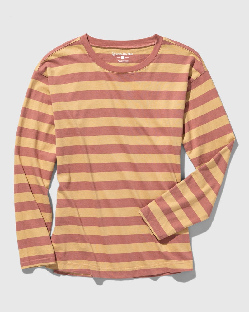 Organic Striped Long-Sleeve Tee by United By Blue