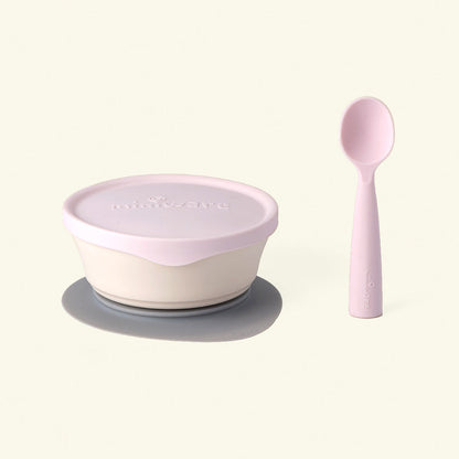 First Bites Self-Feeding Set - Vanilla + Cotton Candy by Miniware