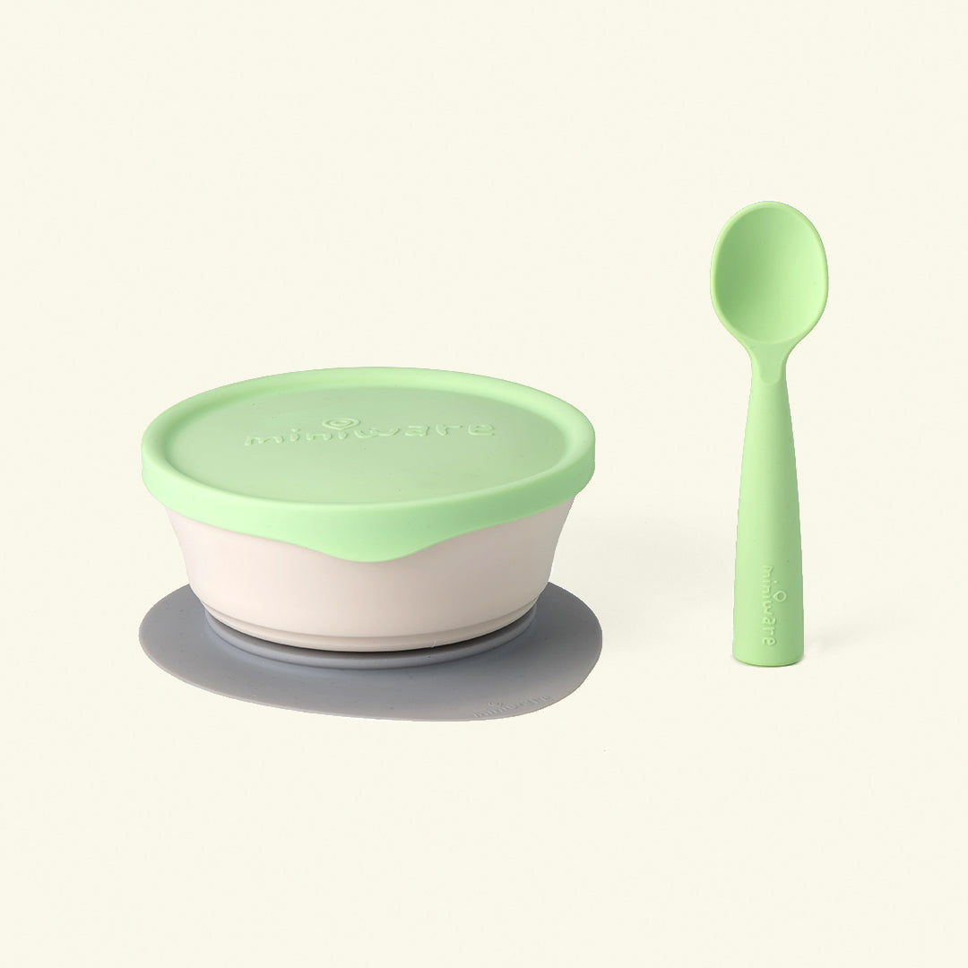 First Bites Self-Feeding Set - Vanilla + Key Lime by Miniware