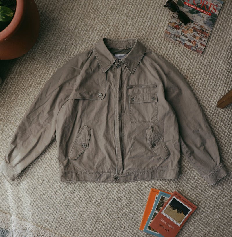 GLENEAGLES VINTAGE KHAKI JACKET SIZE 42R (MEDIUM - LARGE)