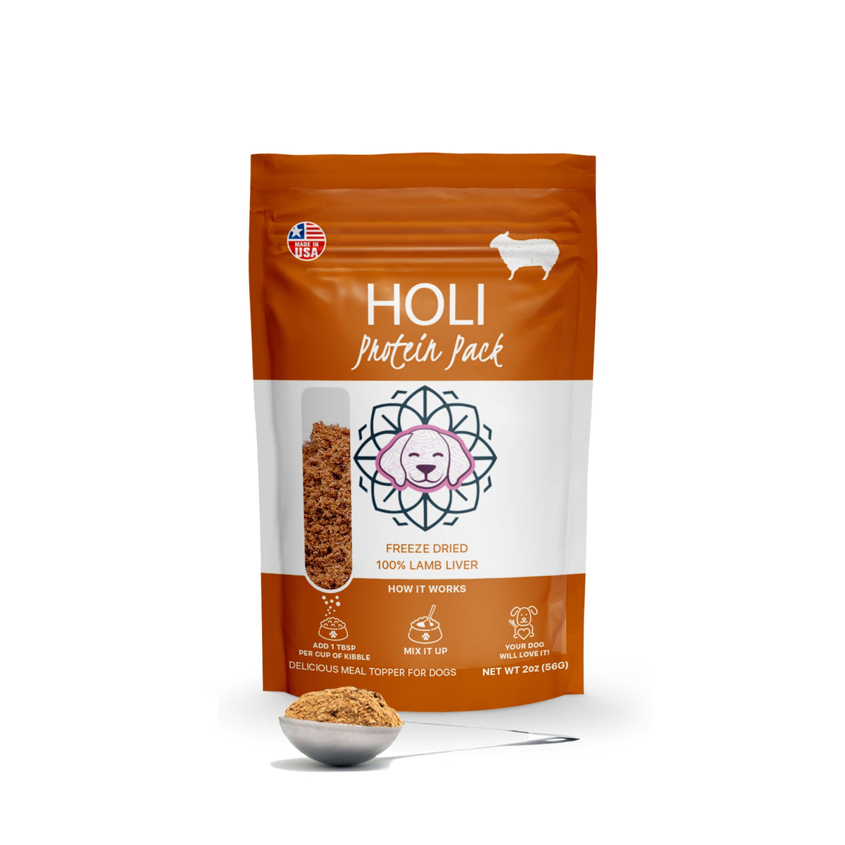 Lamb Liver Dog Food Topper by HOLI