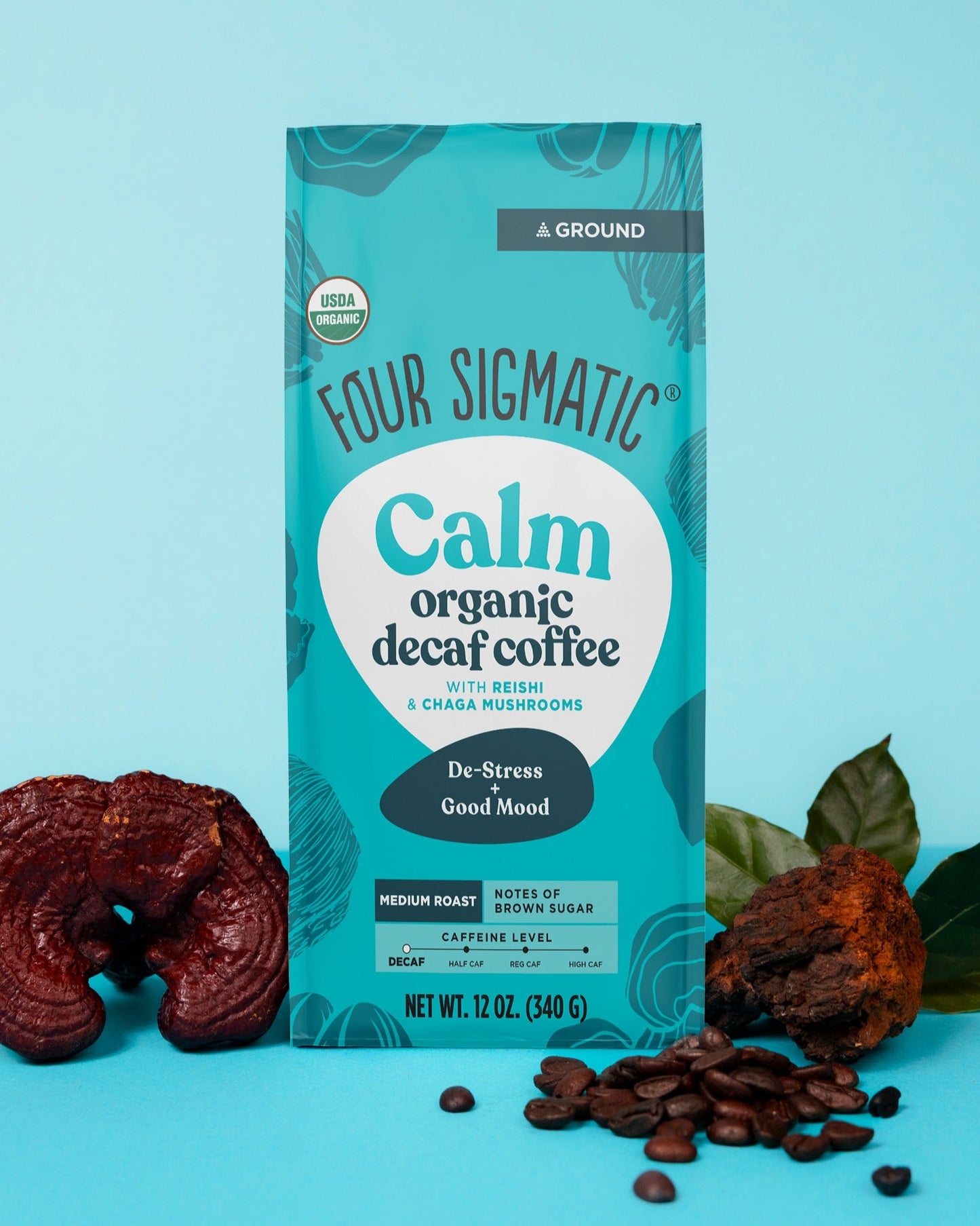 Calm Decaf Ground Coffee Bag