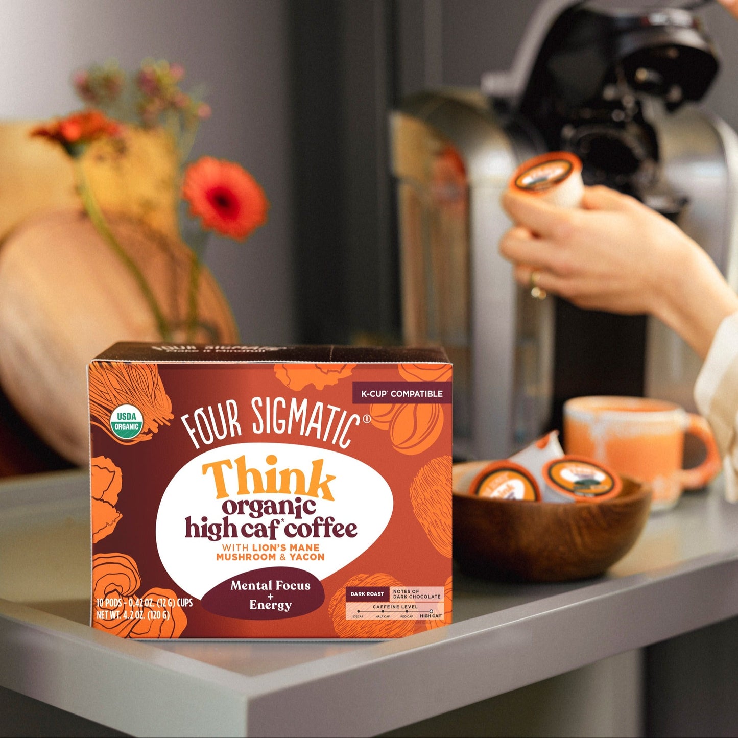 Think High Caf Coffee Pods Box- 24 count