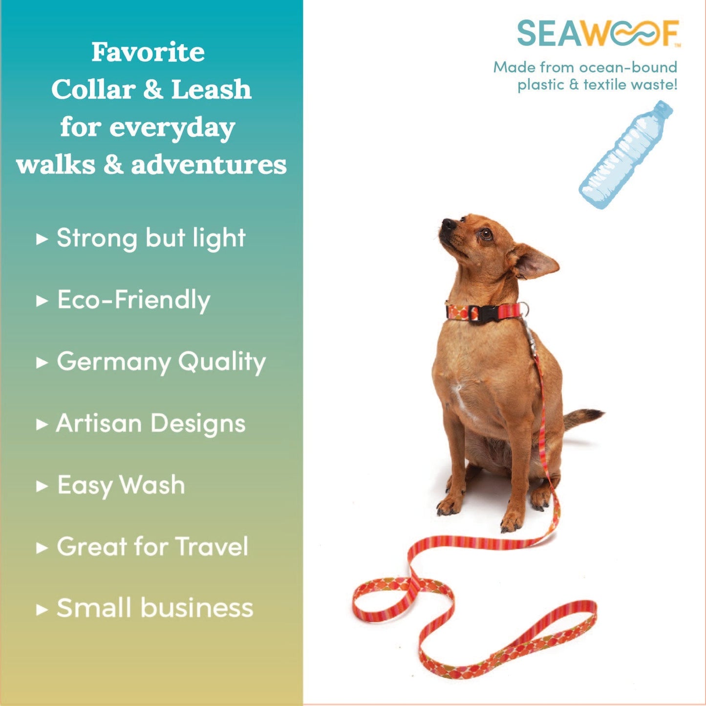 Seawoof Dog Leash Pink Paints Print