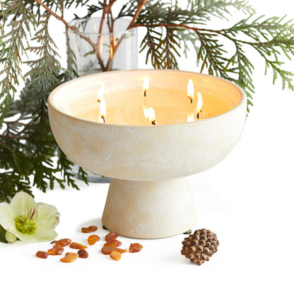 Festive - Ceramic Refillable Candle - Noble Fir & Amber