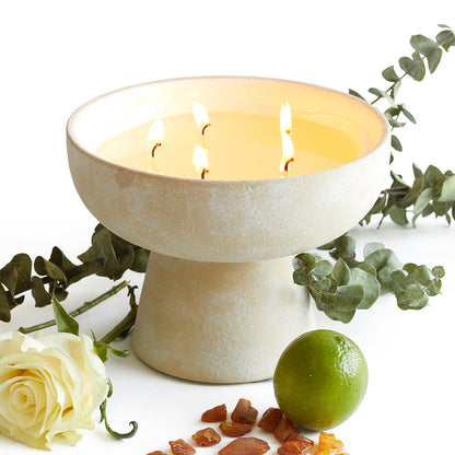 Focus - Ceramic Refillable Candle - Eucalyptus & Lime