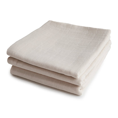 Organic Cotton Muslin Cloths 3-Pack