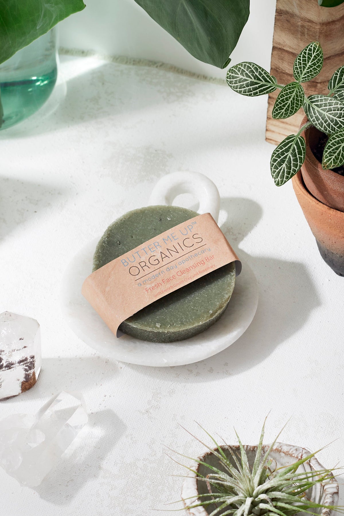 Face Wash Facial Cleansing Bar with French Green Sea Clay