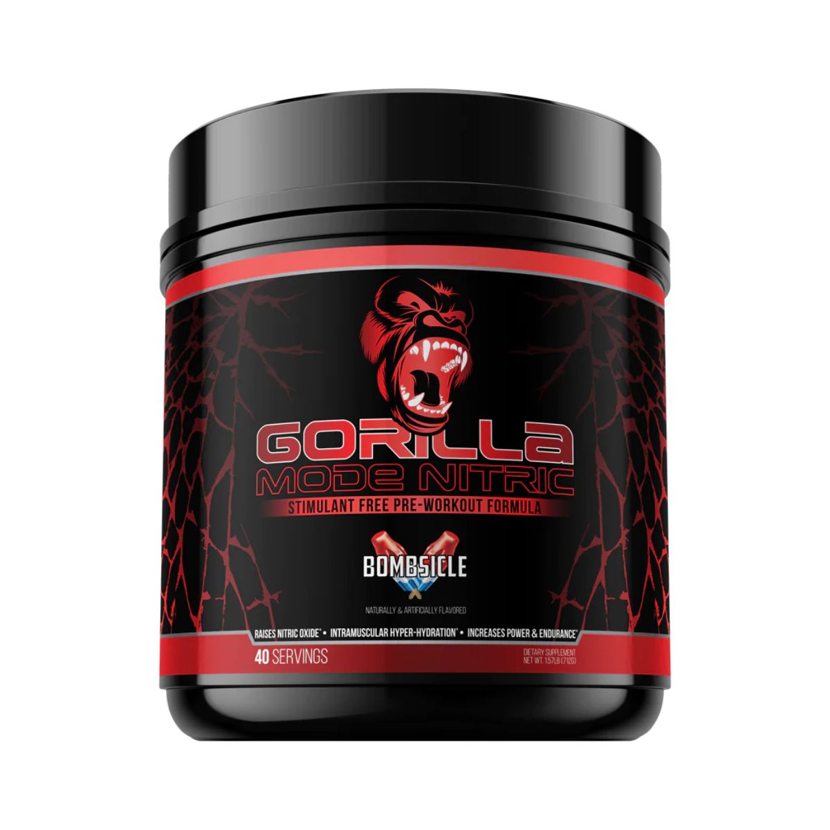 Gorilla Mind Gorilla Mode Nitric Stim-Free Pre-Workout