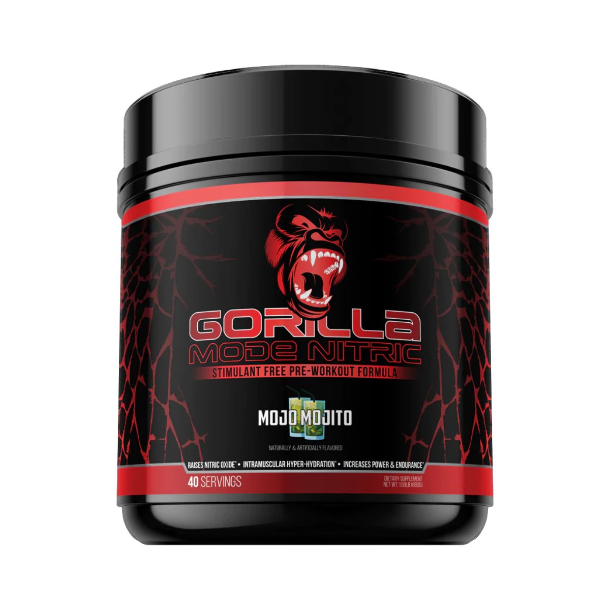 Gorilla Mind Gorilla Mode Nitric Stim-Free Pre-Workout