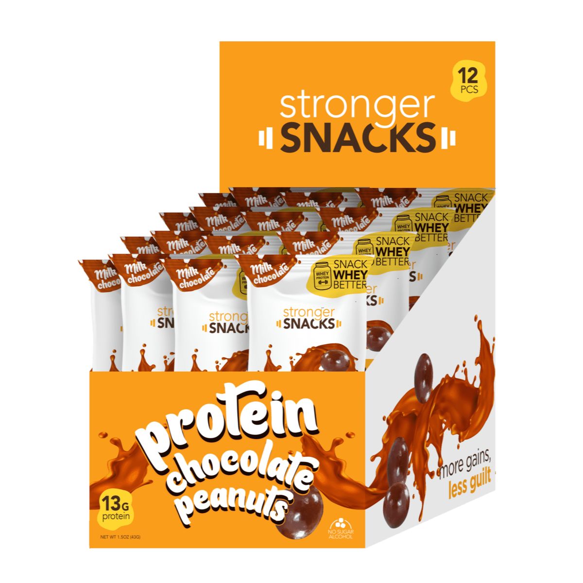 Stronger Snacks Protein Chocolate Peanuts